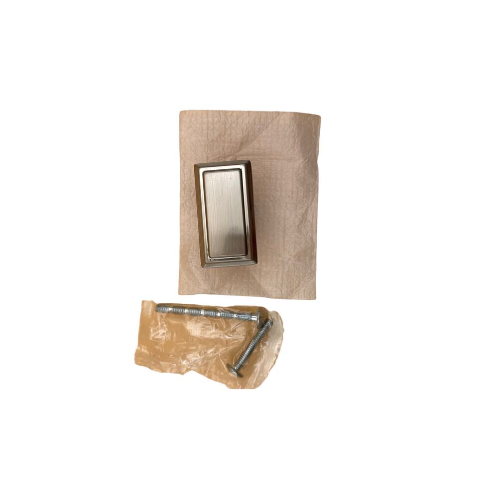 Alzassbg 6 Pack Brushed Satin Nickel Rectangle Cabinet Knobs 1.3” 32mm AL6072SN
